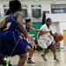 Huron sophomore Ariel Bethea drives into the paint in the game on Monday, Feb. 25. Daniel Brenner I AnnArbor.com